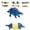 Sky Blue, variant on Staron Dinosaur Corn Cob Holders, Funny Corn On The Cob Skewers Ankylosaurus Stegosaurus Parasaurolophus, Corn Forks for BBQ Picnic Kitchen Gadgets, Green