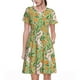 thumbnail image 1 of Disketp Snake And Floral para Vestido de Manga Corta para Mujeres, Vestidos de Verano para Mujeres, Casual y Holgado para la Playa, 1 of 6