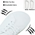 thumbnail image 5 of Gexuosn Womens Barefoot Walking Wide Toe Box Zero Drop Minimalist Sneakers Breathable Comfortable Lightweight Walking Shoes 7.5 Wide,White, 5 of 7