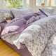 thumbnail image 2 of Juego de edredón flores moradas | Ropa de cama floral con sábana y almohada, 2 of 2