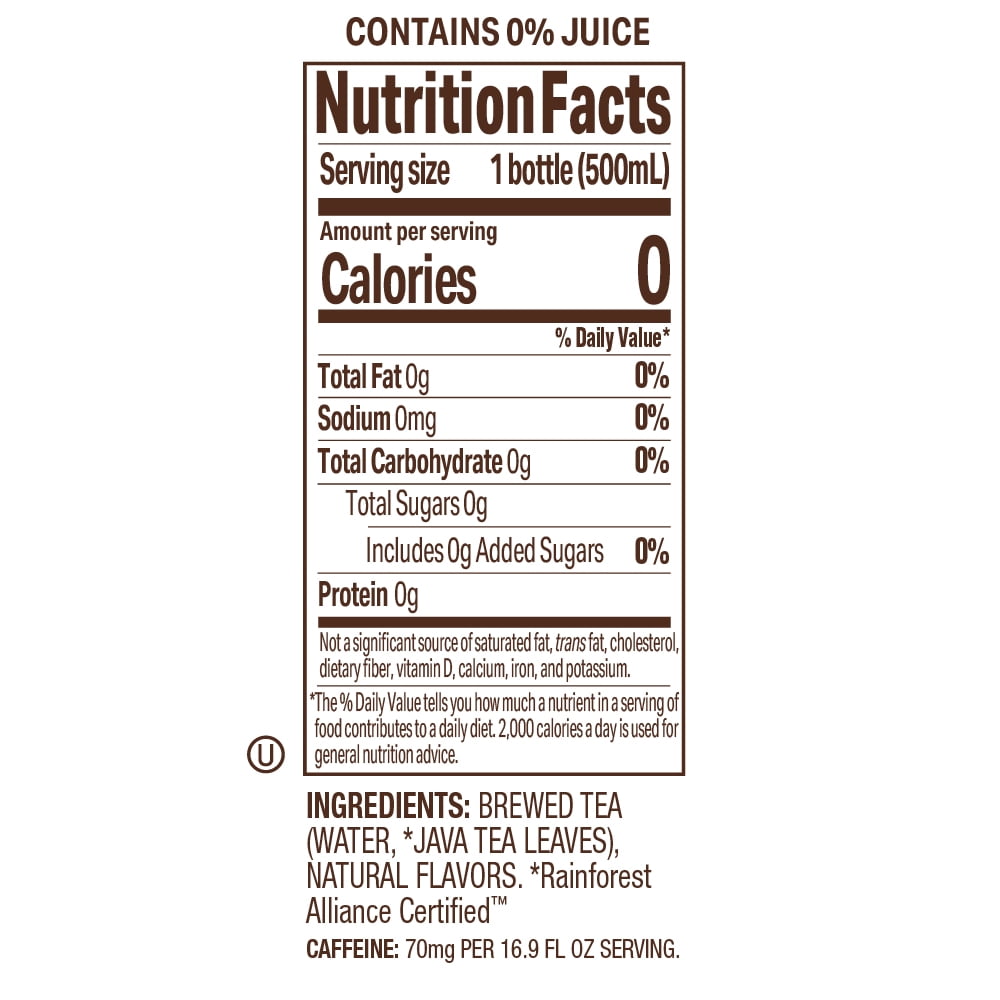 Tejava Lemon Black Iced Tea, 12 Pack, 16.9oz PET Bottles, Unsweetened, Non-GMO, Kosher, No Sugar or Sweeteners, No calories, No Preservatives, Brewed in Small Batches