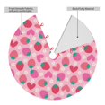 thumbnail image 2 of Yiaed Haear Strawberry Print Christmas Tree Skirt , Tree SkirtsTree Mat for Christmas Winter Holiday Indoor Decorations-48", 2 of 7