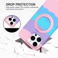 thumbnail image 6 of Case for iPhone 15 Pro Max with Magnetic [Rotatable Invisible Ring Stand] [Compatible with MagSafe] Soft Microfiber Lining Military-Grade Drop Protection Phone Case for iPhone 15 Pro Max, Dazzle Pink, 6 of 6