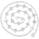 thumbnail image 4 of Cadena de Cintura de Metal Zhivalor Plata Cadenas y Candados, 4 of 6