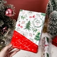 thumbnail image 5 of HOMERAL Christmas Wrapping Paper Roll - Gift Wrap with Christmas Tree, Holly Leaves and "Merry Christmas" - Perfect for Christmas - 17 Inch X 33 Feet, 5 of 7