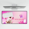 thumbnail image 4 of Faith Love Hope Belgian Malinois Breast Cancer Awareness Survivor Desk Mat Full Keyboard Mouse Pad Sheepdog Dog Lover Gifts Large Mousepad - 02017, 4 of 5