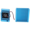 thumbnail image 4 of Disipador de calor de aleación de aluminio con mini ventilador y enfriador de aletas para NanoPi R2S, 4 of 13