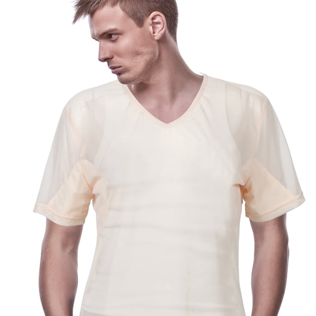 ADDHAT Camiseta Interior Para Beige Con Protección Transpirable Sudor Y Mesh Cómoda
