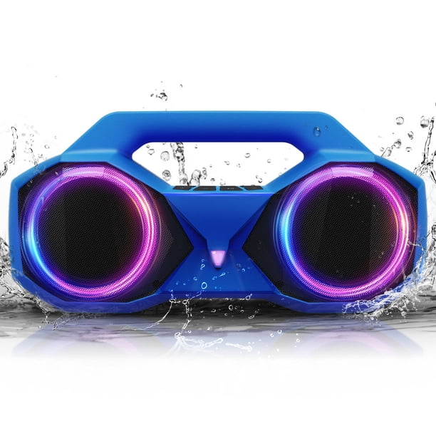 Bocina Bluetooth OZJ 80W Impermeable con Luces RGB TWS