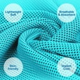 thumbnail image 6 of 8 Packs Sukeen Cooling Towel (40"x12"), Ice Towel, Soft Breathable Chilly Towel,Cooling Towels for Neck, Microfiber Towel for Yoga, Sport, Running, Gym, Workout, Camping, 6 of 12