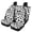 Black and White Spots, variant on Pzuqiu Car Seat Covers Full Set Easy to Install Breathable Front and Rear Seat Cover Set Polyester Durable Interior, Fit for Truck Cars Trucks, Pumpkin