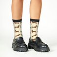 thumbnail image 4 of Fuzoiu Dachshund Dog Print Kids Socks For Boys Girls,Grip Crew Socks with Non Slip,Lightweight Stretch Crew Socks,Toddlers Crew Boot Socks, 4 of 5