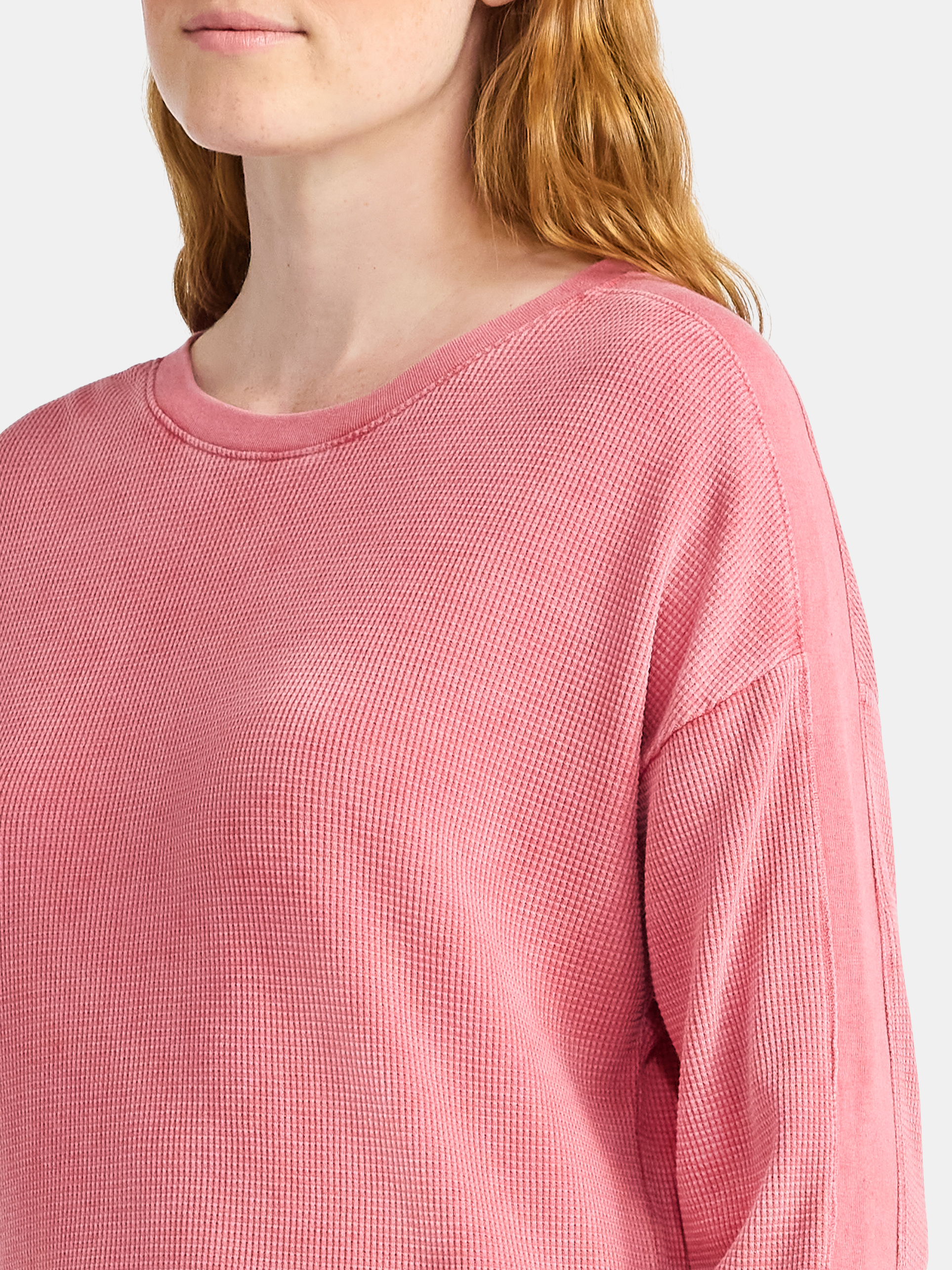 Time and Tru Women's Boxy Thermal Long-Sleeve Tee photo 4