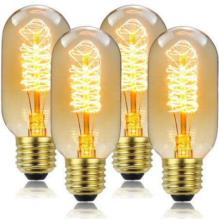 

Vintage 40W Edison Style T45 Teardrop Spiral Filament Light Bulb E27