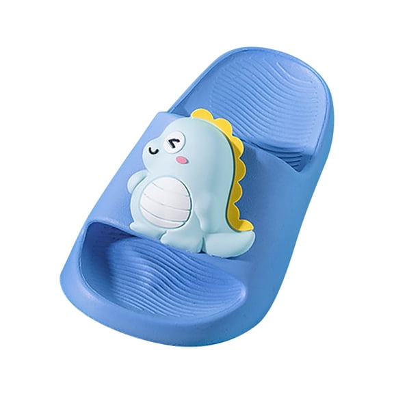 Generic Baby Slipper Socks Girls Outside Wear Slippers Cute Princess Sandals Soft Bottom Pool Sandals Slippers Daily Casual Non Slip Clothes(5-6 Years,Blue)