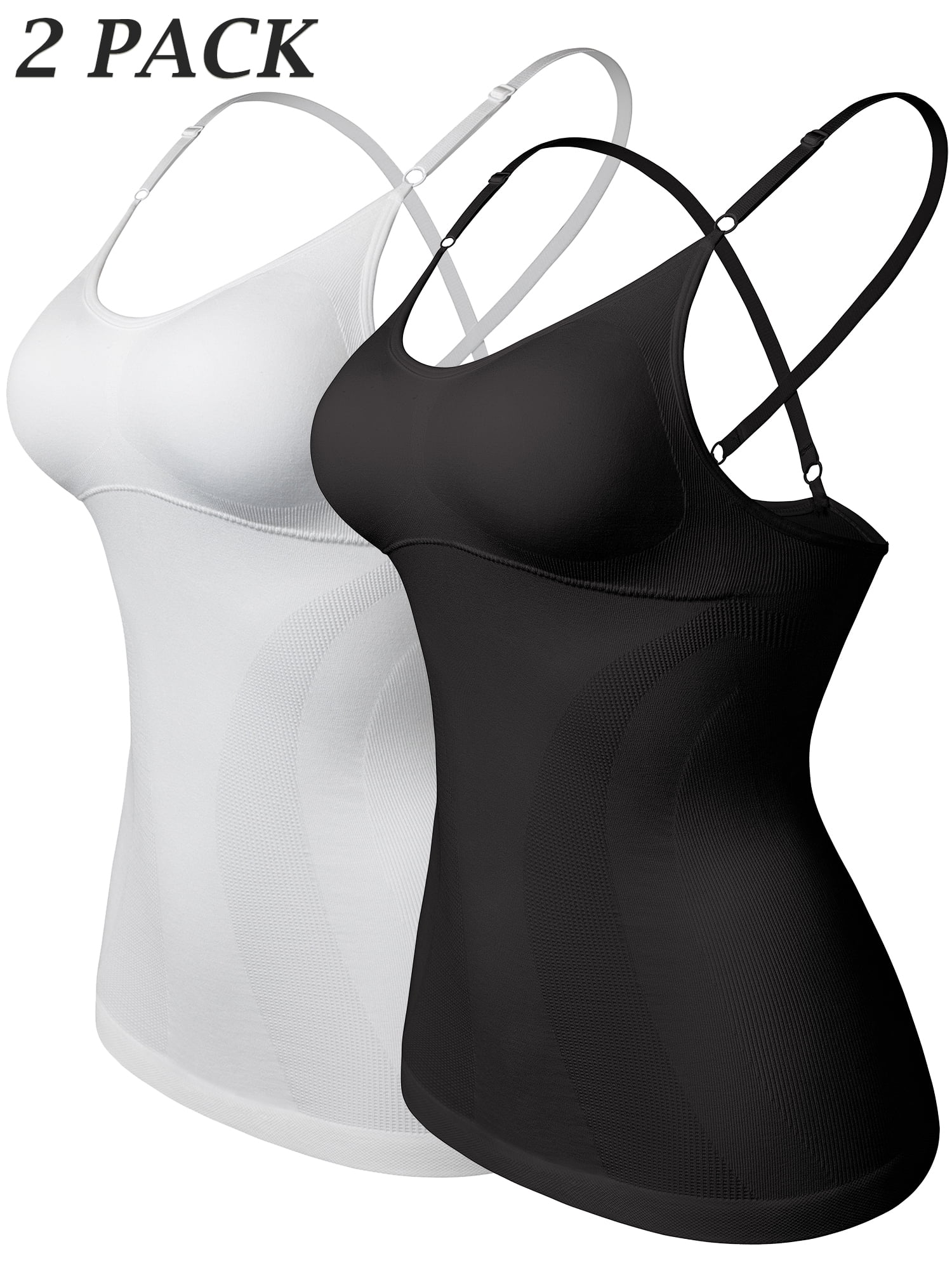 Joyshaper Cami Shaper for Women with Built in Bra Shaping Camisoles for Women Tummy Control Tank Top Underskirts Shapewear