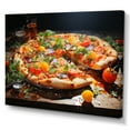 thumbnail image 2 of Designart "An All Dressed Vibrant Pizza II" Food & Beverage Canvas Art Print, 2 of 5