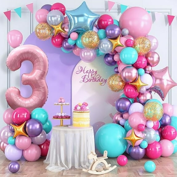 40-inch Pink Number 3 Balloon for Babay Shower,Wedding,Birthday,Party Decorations