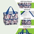 thumbnail image 4 of Garden Tool Bag,Pioneer Flower Floral Print Pattern Garden Tool Organizer,Garden Gifts,Waterproof Multi-Pocket Garden Tool Storage 11.8x5.5x11.4 Inch(Tools NOT Included), 4 of 6