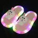 thumbnail image 1 of New Fashion Slippers Cartoon Led Flip Flops Cute Shoes Non Slip Children Shoes Unisex-9034603763230 Pink-Rabbit 30-31, 1 of 5