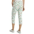 thumbnail image 4 of Charter Club Women's Mid Rise Tropical Toucan Capri Pants Bright White (Bright White, 4), 4 of 5
