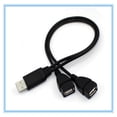 thumbnail image 3 of USB 2 en 1 macho a dos hembras, dos en uno, doble cabezal hembra, expansión USB para carga, 3 of 6
