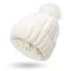 thumbnail image 4 of Gorro de Lana Sonducket para Mujer Gorro de Punto Blanco, 4 of 6