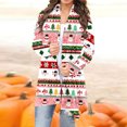 thumbnail image 1 of Cárdigan de manga larga para mujer, moda informal, blusa con estampado navideño, abrigo para mujer, 1 of 6