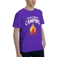 thumbnail image 2 of Camping I'D Rather Be Men'S Basic Short Sleeve T-Shirt Purple 5x-Large, 2 of 5