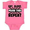 thumbnail image 3 of Inktastic Eat, Sleep, Muay Thai, Repeat Boys or Girls Baby Bodysuit, 3 of 5
