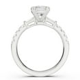 thumbnail image 3 of Eloya Jewel 2.02 Ct Cushion Cut Moissanite Halo Engagement Rings - Elegant Wedding Ring with Accents Ring - 14K White Gold Plated Ring - Ideal for Proposaland Anniversary, 3 of 3