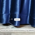 thumbnail image 2 of 132 Inch Round Velvet Tablecloth - Navy Blue, Wedding Linen Tablecloth, 2 of 5