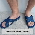thumbnail image 2 of SLM Men's Casual Beach Slides Open Toe Shower Sandals, 2 of 6