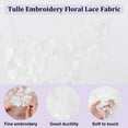 thumbnail image 6 of 2Yard Flower Lace Fabric Wedding Accessories 45.7" Wide White Edge Flower Lace Fabric Luxury Embroidery Lace Fabrics, 6 of 7
