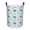 thumbnail image 6 of Lsque Turtles And Goldfish pattern Laundry Hamper Basket, Tall Woven Rope Hamper Basket for Clothes, Lightweight Storage Basket, Collapsible Waterproof-Medium, 6 of 8