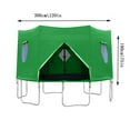 thumbnail image 3 of 2025 Upgraded Trampoline Tent - Waterproof & UV-Resistant Trampoline Cover with Sunshade, Fits 6FT/8FT/10FT/12FT/14FT Trampolines for Outdoor Protection, 3 of 8