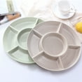 thumbnail image 4 of Inteprter Bandeja de postres ligera para el hogar, de aperitivos fácil de limpiar, adecuado para todas las ocasiones, 3 pack/lote Almacenamiento y organización del hogar Blanco, 4 of 6