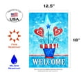 thumbnail image 2 of Toland Home Garden Potted Patriotic Welcome Flower Patriotic Flag Double Sided 12x18 Inch, 2 of 5