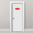 thumbnail image 5 of Unique Bargains 7'x3' No Soliciting Sign Acrylic Self Adhesive Oval Door Sticker Wall Sign Red 2 Pack, 5 of 5