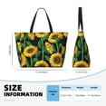 thumbnail image 4 of Gaeub Sunflower 1 Beach Travel Bag, Multi-Pocket Beach Bag, Summer Vacation Bag, Beach Essentials Tote, 4 of 7