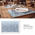 thumbnail image 3 of Placemats Set of 4, Ombre Woven Placemat, Linen Place Mats for Kitchen/Dining Tables, Farmhouse Stripes Modern Abstract Art Washable Table Mats for Party, 3 of 8