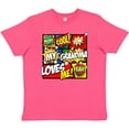 thumbnail image 3 of Inktastic My Grandma Loves Me Superhero Youth T-Shirt, 3 of 5