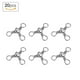 thumbnail image 5 of Giratorios giratorios, 20 piezas, duraderos, flexibles, tres giros triples, giros giratorios de tres vías, claridad notable, 5 of 8