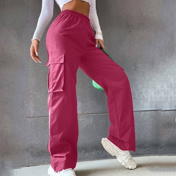WILLBEST Pantalones Casuales de Mujer, de Cintura Alta, con Pierna Ancha y Estilo Relajado, de Pierna Recta, para Uso Diario. Extra Grande