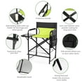 thumbnail image 6 of Ktaxon 26" Oversized Folding Director Chair, Heavy Duty Camping Chairs with Side Table & Cup Holder, Makeup Artist Seating with Storage Bag, Supports 300 lbs, Light Green, 6 of 13