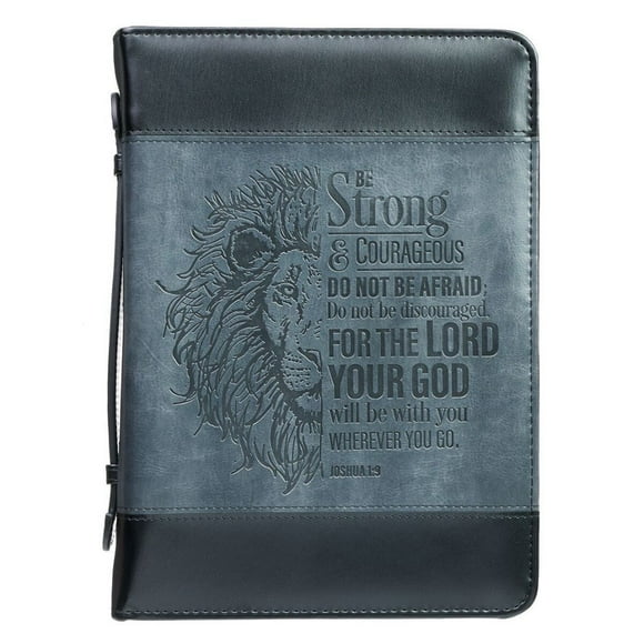 Couverture de Bible Classique Noir/gris Sois Fort Josh. 1:9