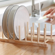 thumbnail image 4 of Escurridor de platos de cocina, organizador de vajilla, estante de secado de platos, soporte de exhibición de tazas de libros de madera, escurridor A, 4 of 8