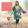 thumbnail image 4 of Wearable Oversized Blanket,Pioneer Flower Floral Print Pattern Wearable Blanket Hoodie for Adults,Cozy Hooded Blankets with Super Pockets,Super Warm Fuzzy Pullover for Women & Men, 4 of 6