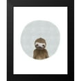 thumbnail image 2 of Straatsma, Leah 12x14 Black Modern Framed Museum Art Print Titled - Baby Sloth, 2 of 5