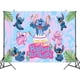 thumbnail image 3 of Fondo de ángel de Lilo y Stitch de Disney, decoraciones personalizables para fiestas de feliz cumpleaños, suministros para fiestas de baby shower, 3 of 5